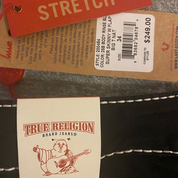 NWT Super Skinny TRUE RELIGION Jeans. - Picture 6 of 6